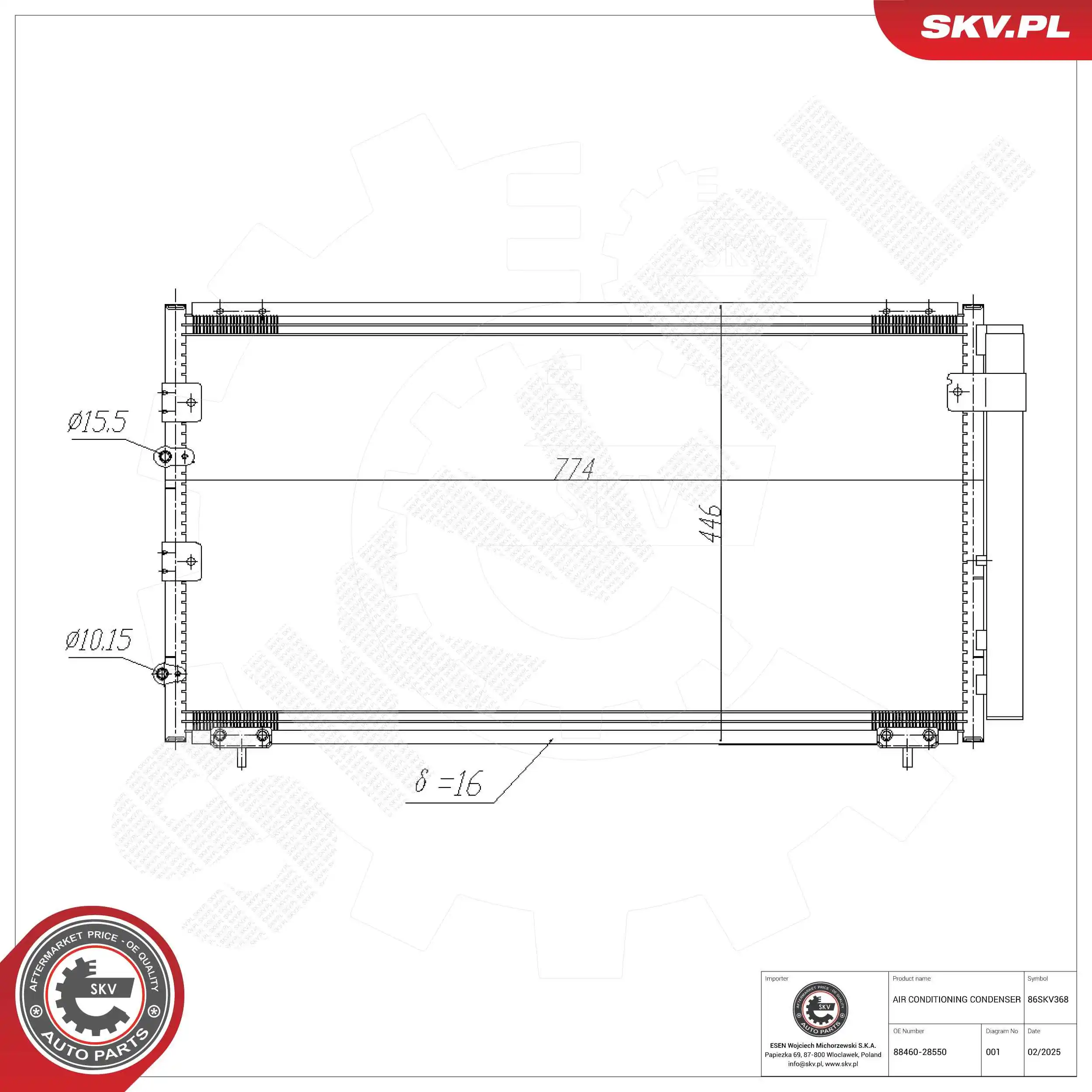 Condenser, air conditioning